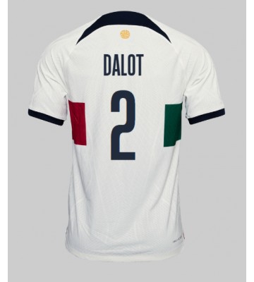 Lacne Muži Futbalové dres Portugalsko Diogo Dalot #2 MS 2022 Krátky Rukáv - Preč